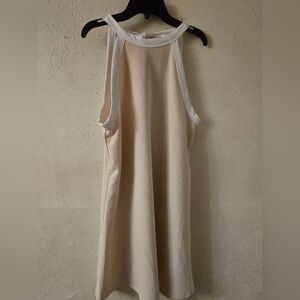 The Vanity Room Cream Backless Dress